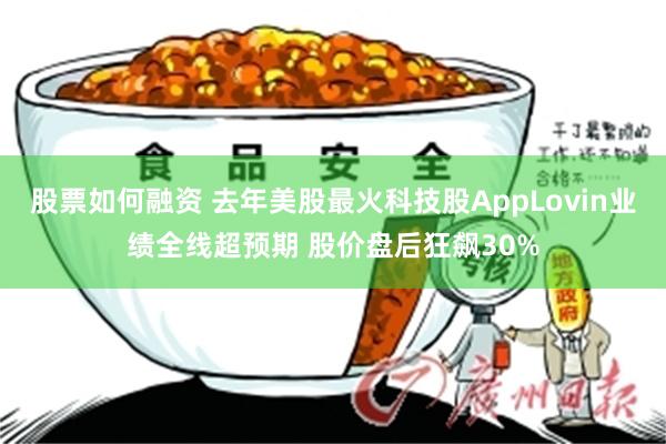 股票如何融资 去年美股最火科技股AppLovin业绩全线超预期 股价盘后狂飙30%