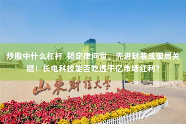 炒股中什么杠杆  韬定律问世，先进封装成破局关键！长电科技能否吃透千亿市场红利？