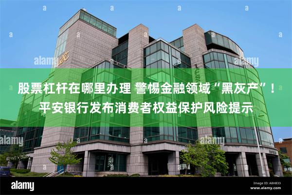 股票杠杆在哪里办理 警惕金融领域“黑灰产”！平安银行发布消费者权益保护风险提示